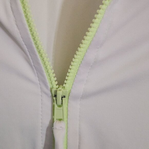 Title Nine Carve Designs White Neon 1/4 Zip Pullover Size M - Picture 5 of 6